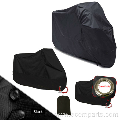 Windproof black motor cycles protection cover motorbike